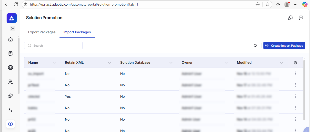 Import Package Articles