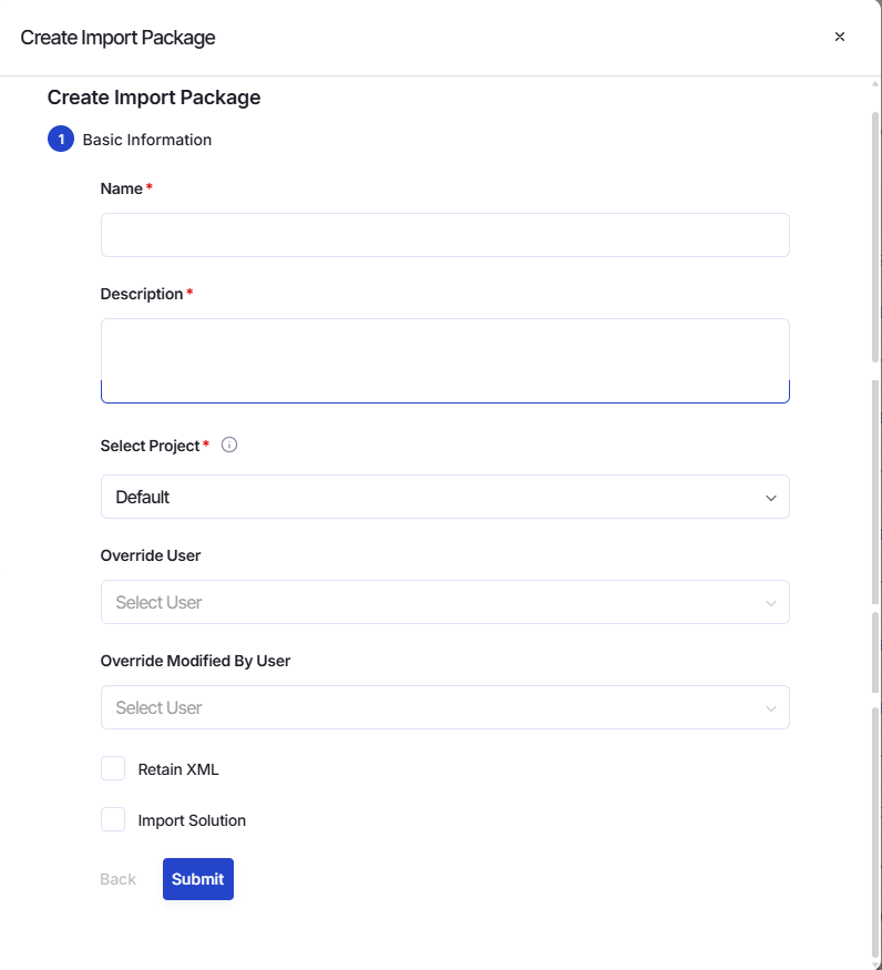 Import Package Articles